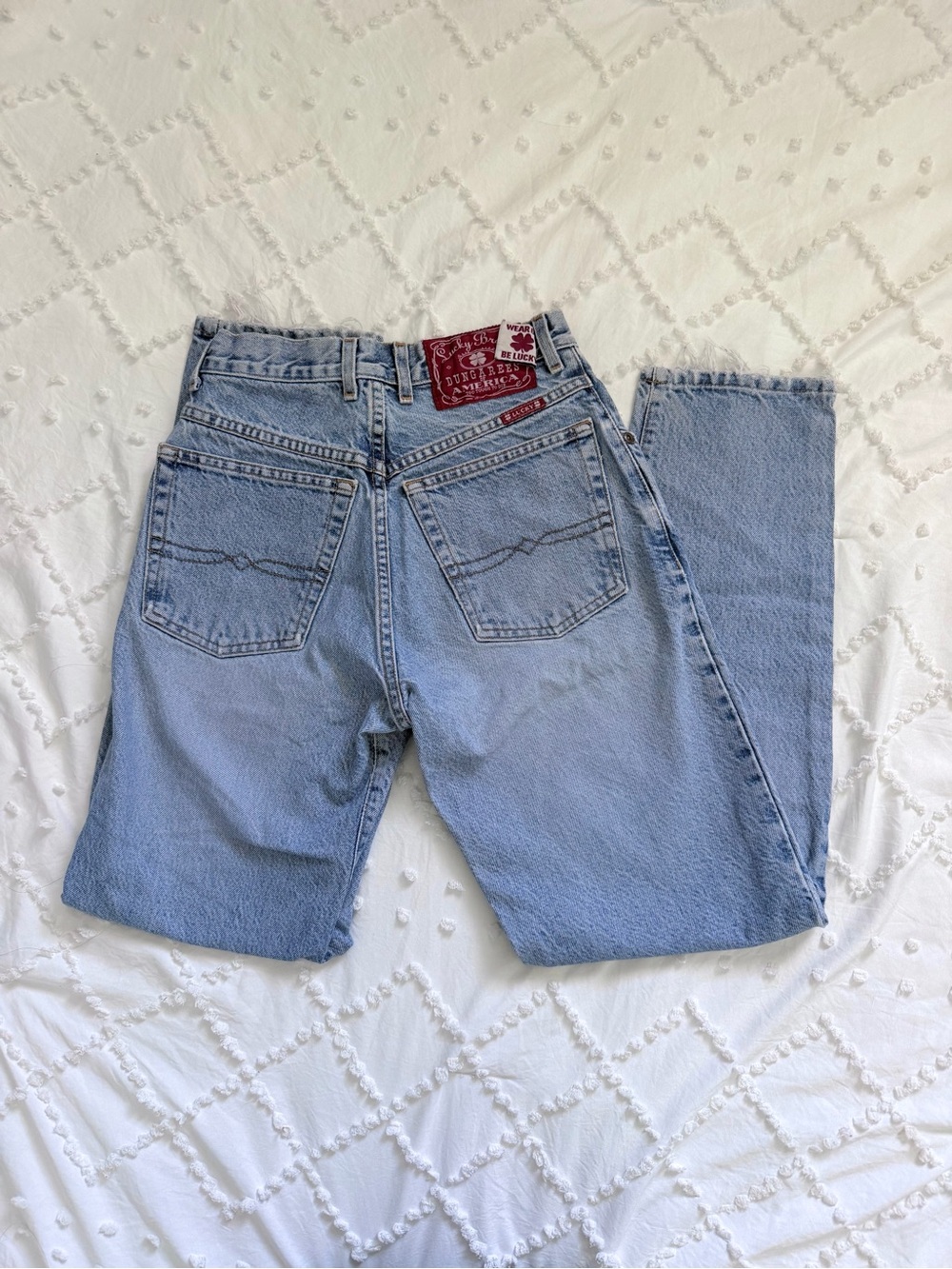 Lucky Brand Dungarees America Relaxed Fit Light Wash Jeans Vintage